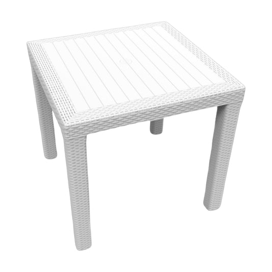 Efes Rattan Masa Camsız 80x80 cm Orjinal