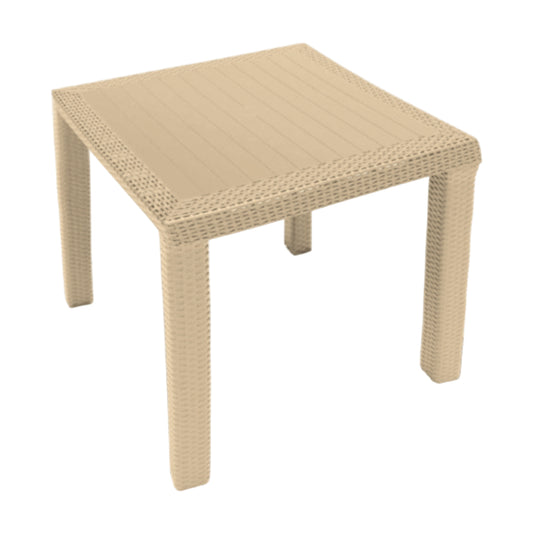 Efes Rattan Masa Camsız 80x80 cm Orjinal