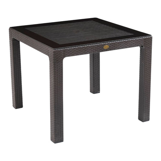 Lale Rattan Masa Camlı 90x90 cm